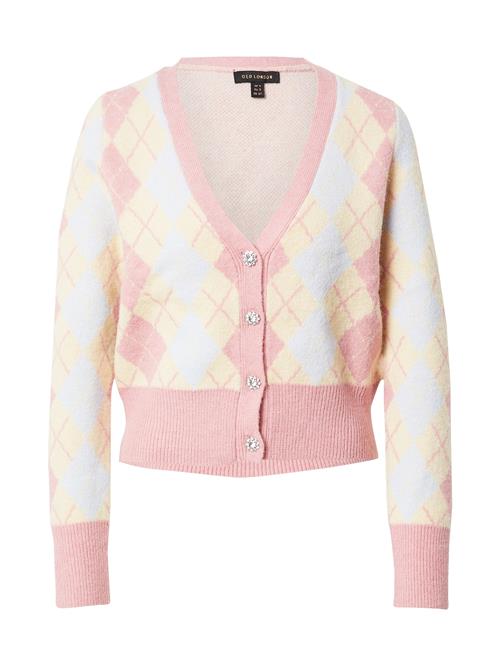 Nasty Gal Cardigan  pastelblå / pastelgul / lyserød