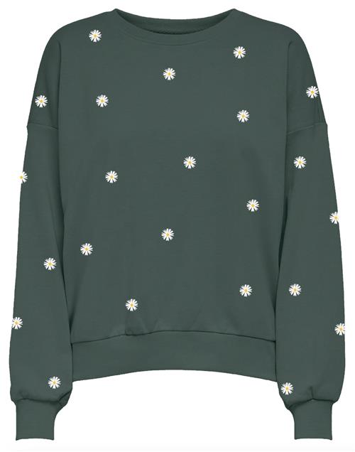 ONLY Sweatshirt 'ONLBROOKE'  gul / gran / hvid