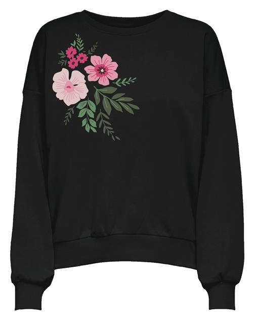 ONLY Sweatshirt 'ONLBROOKE'  grøn / pink / lyserød / sort