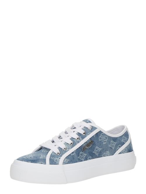 GUESS Sneaker low 'JELEXA7'  blue denim / hvid