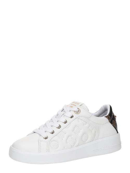 GUESS Sneaker low 'RONII'  brun / sort / hvid