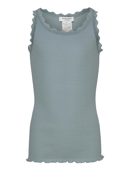 Beatha Silk Top W/ Lace Rosemunde Kids Blue