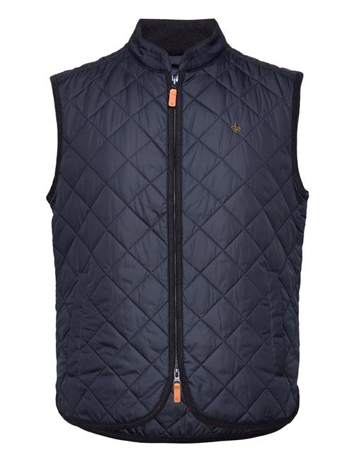 Teddy Quilted Vest Morris Navy