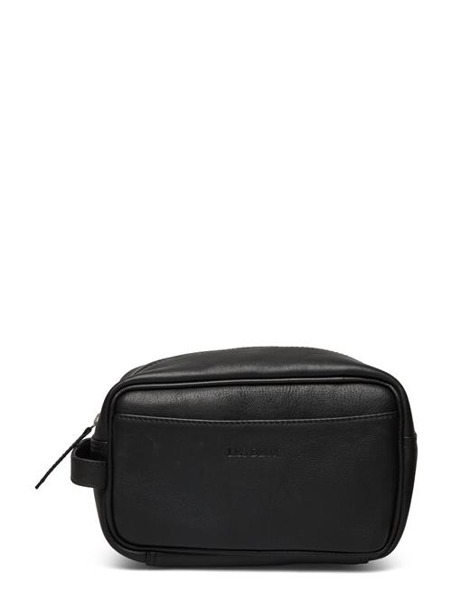 Leather Wash Bag Les Deux Black