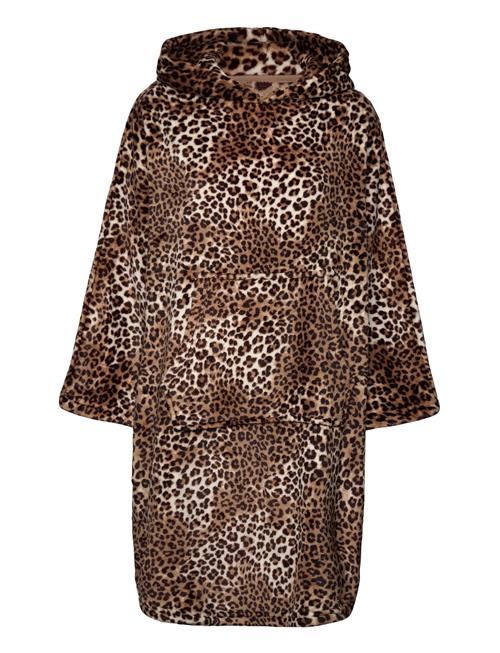 Poncho Flannel Fleece Leopard Hunkemöller Brown