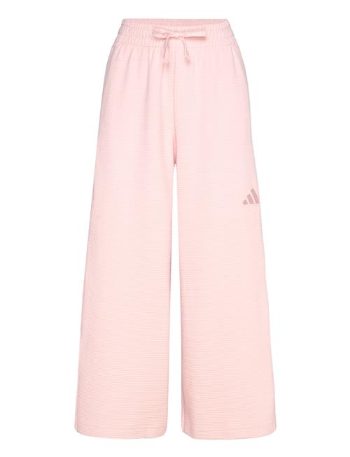 All Szn Rib 7/8 Length Wide Leg Pants Adidas Sportswear Pink