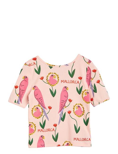 Parrots Aop Ballet Ss Tee Mini Rodini Pink