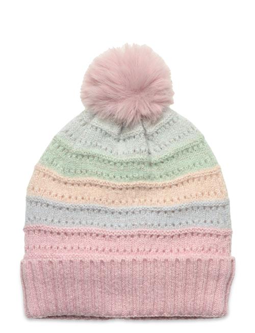 Beanie Rainbow W Pompom Lindex Pink