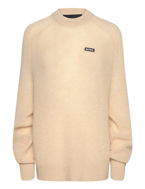 Light Knit Logo Sweater ROTATE Birger Christensen Beige