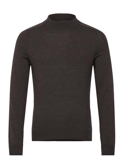 Merino Mock Neck Morris Brown