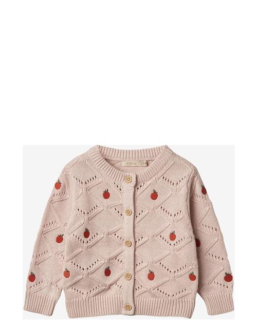 Mela Apple Cardigan Fliink Pink