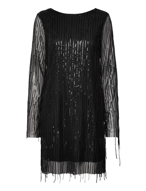 Nmstarlet L/S Sequin Short Dress Wvn NOISY MAY Black