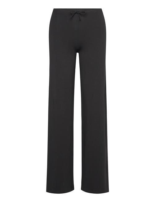 Se Everyday Straight Leg Pants Organic Basics Black ved Booztlet