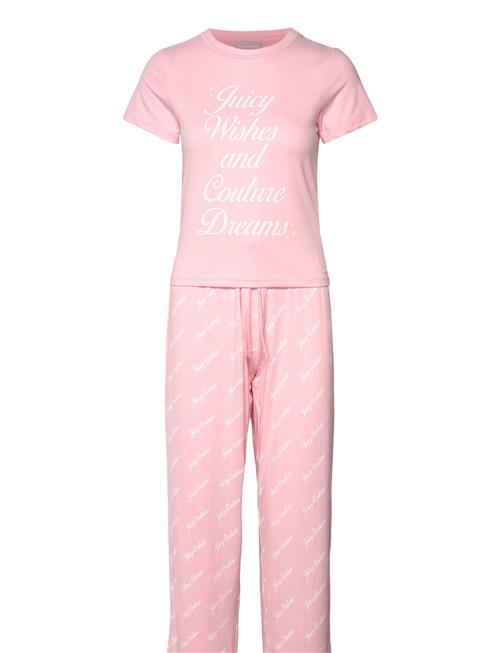 Juicy Wishes Shortsleeve Pyjama Set Almond Blossom Juicy Couture Pink