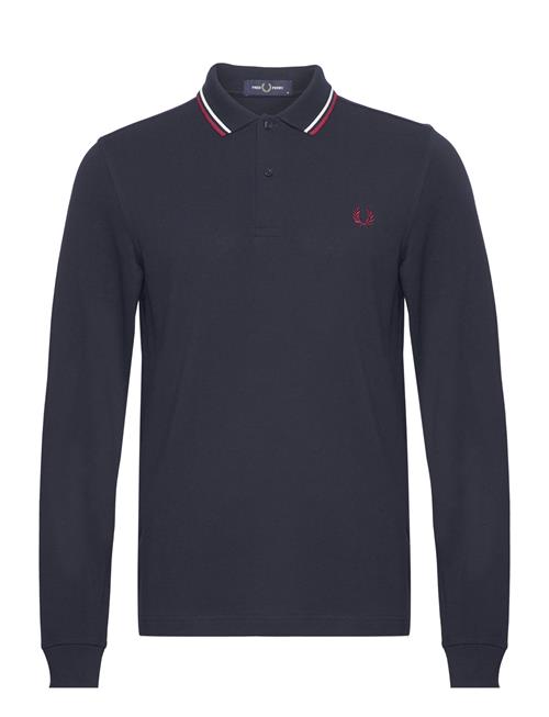 Ls Twin Tipped Shirt Fred Perry Navy