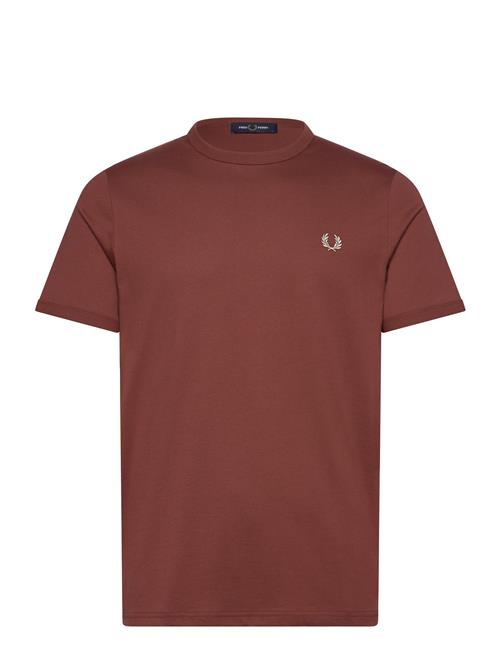 Ringer T-Shirt Fred Perry Brown