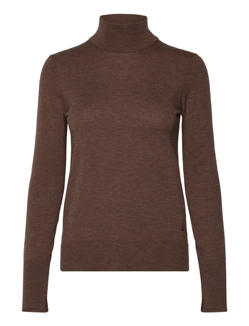 Mmrelena Highneck Knit MOS MOSH Brown