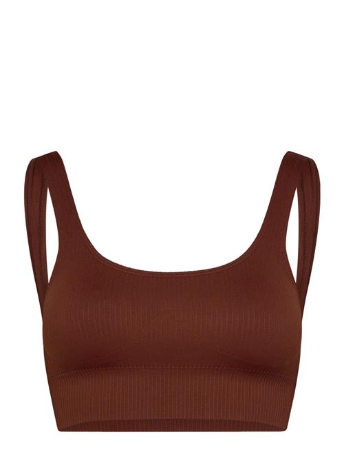 Ribbed Seamless Bra Aim´n Brown