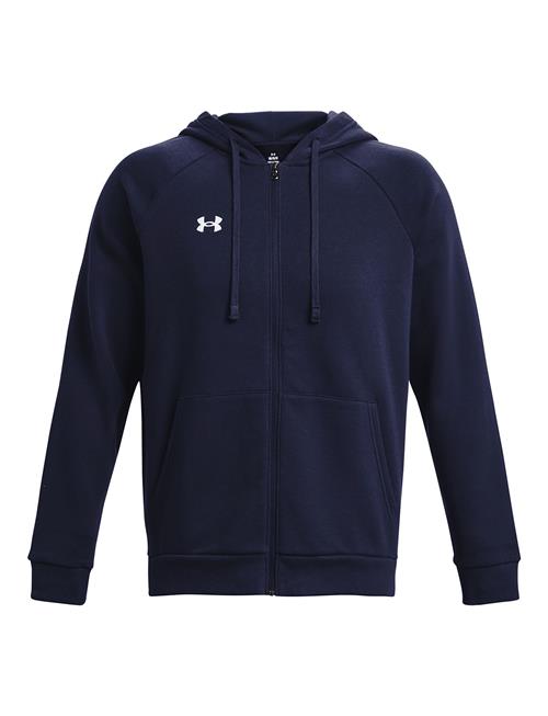 Se Ua Rival Fleece Fz Hoodie Under Armour Navy ved Booztlet