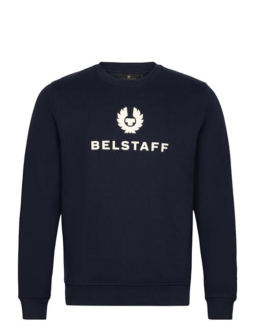 Belstaff Signature Crewneck Sweatshirt Tile Green Belstaff Navy