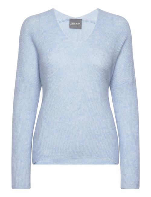 Mmthora V-Neck Knit MOS MOSH Blue