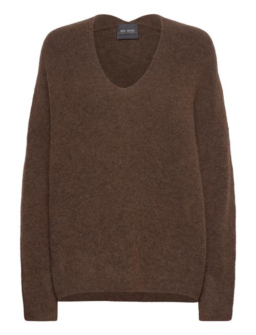 Mmthora V-Neck Knit MOS MOSH Brown