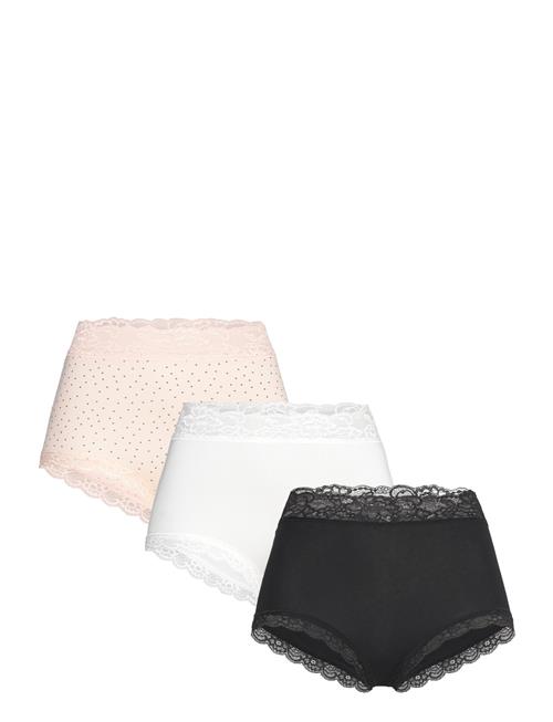 Brief High Emelie Ditsy 3 Pack Lindex Pink