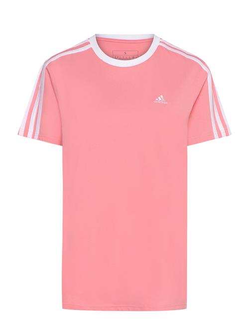 Se Essentials 3-Stripes T-Shirt Adidas Sportswear Pink ved Booztlet