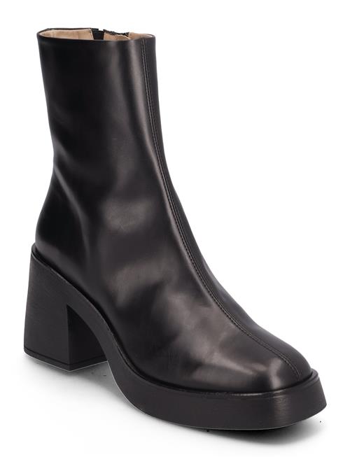 Bootie - Block Heel - With Zippe ANGULUS Black