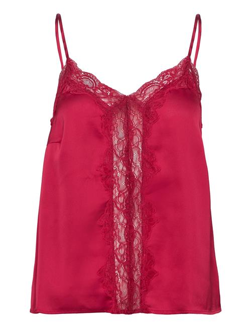 Camisole Lace Satin Lindex Red