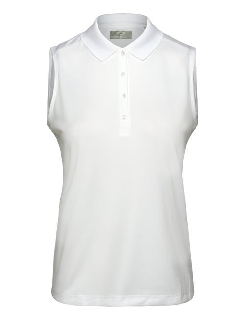 Sl Ess Solid Knit Polo Callaway White