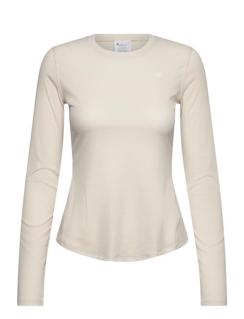 Micro-Rib Long Sleeve New Balance Beige