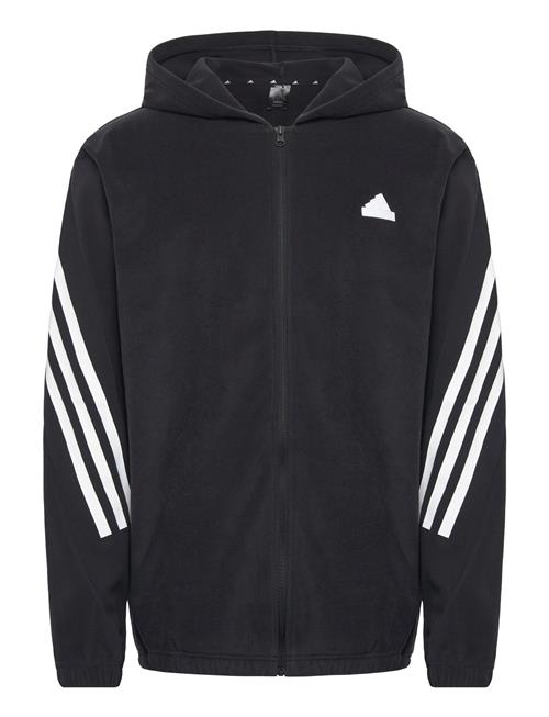 Future Icons 3 Stripes Polar Fleece Full-Zip Hoodie Adidas Sportswear Black