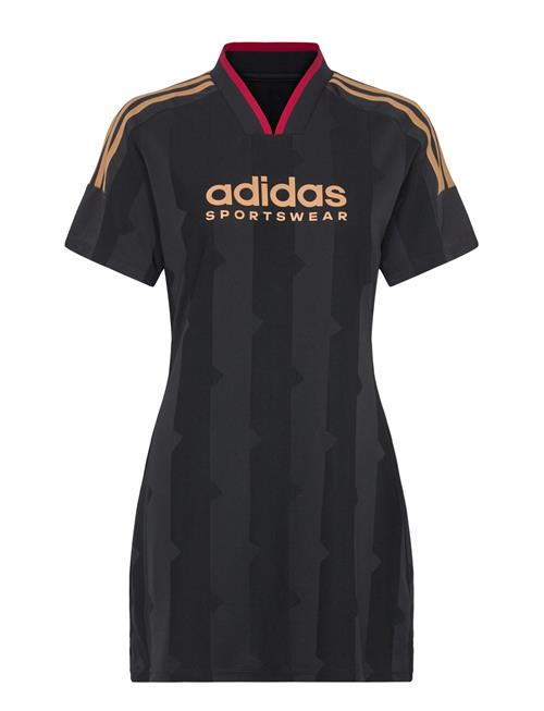 Tiro Cut 3 Stripes Jacquard T-Shirt Dress Adidas Sportswear Black