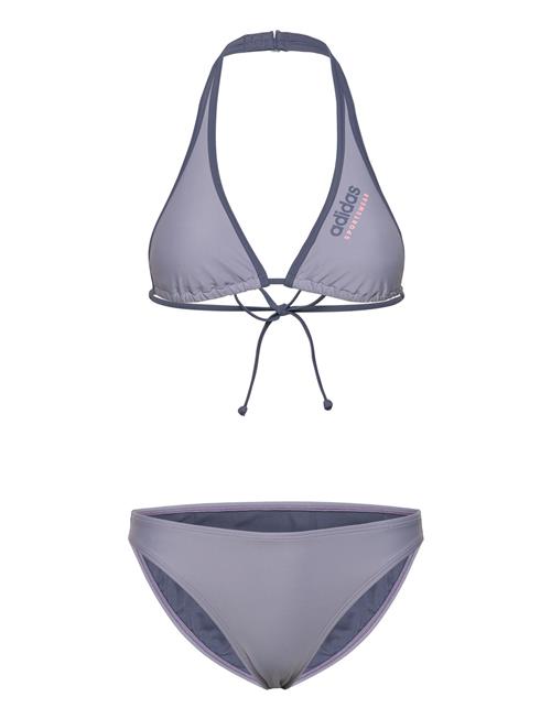 Padded Sportswear Neckholder Bikini Adidas Sportswear Silver