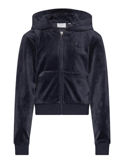 Tonal Zip Through Hoodie Juicy Couture Navy