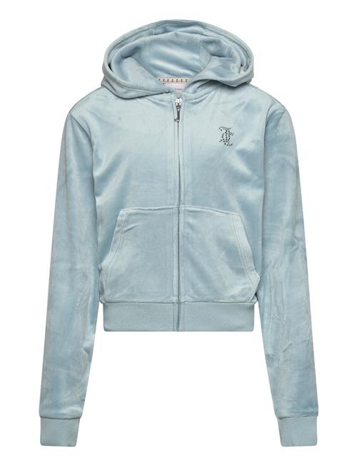 Diamante Zip Through Hoodie Juicy Couture Blue