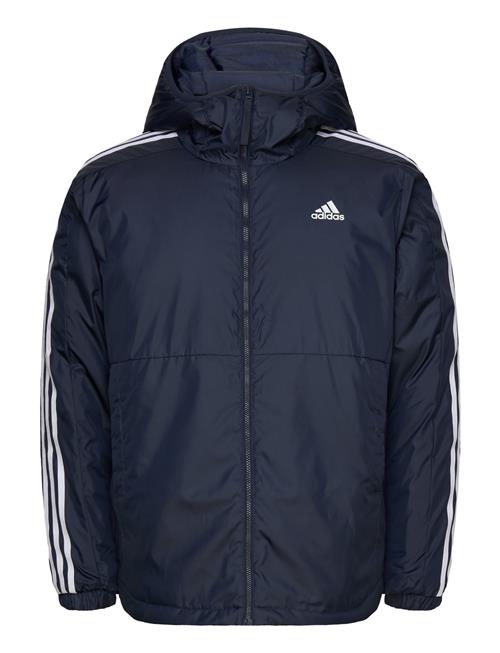 Adidas Essentials 3S Insulated Hooded Jacket Adidas Sportswear Navy