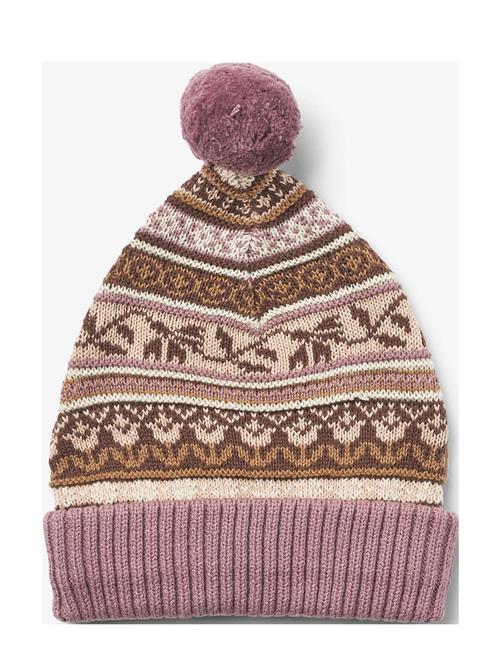 Knit Beanie Anna Wheat Pink