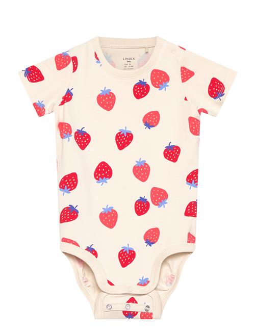 Body Short Sleeved Strawberrie Lindex Patterned