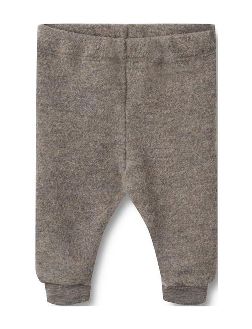 Wool Fleece Trousers Kinnie Wheat Brown