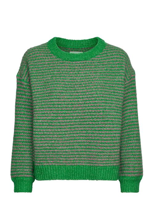 Se Terryll Knit Jumper Ls Lollys Laundry Green ved Booztlet