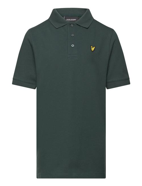 Se Plain Polo Shirt Lyle & Scott Green ved Booztlet