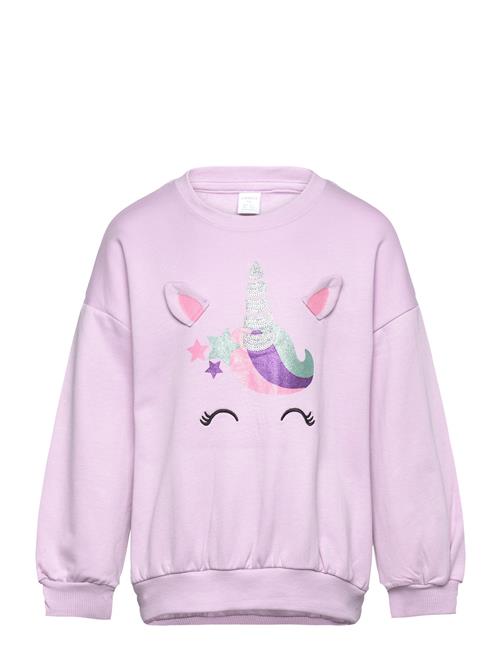 Sweatshirt Unicorn Face Lindex Purple