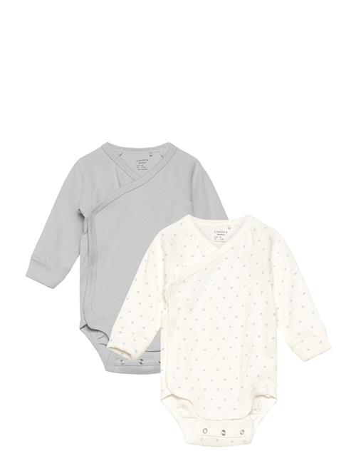 2-Pak Ribbede Slã¥-Om-Bodystockinger Lindex Patterned
