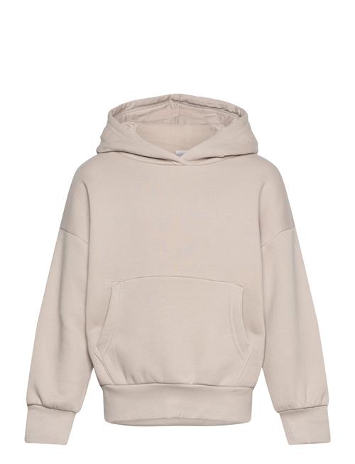 Sweatshirt Hood Solid Basic Lindex Beige