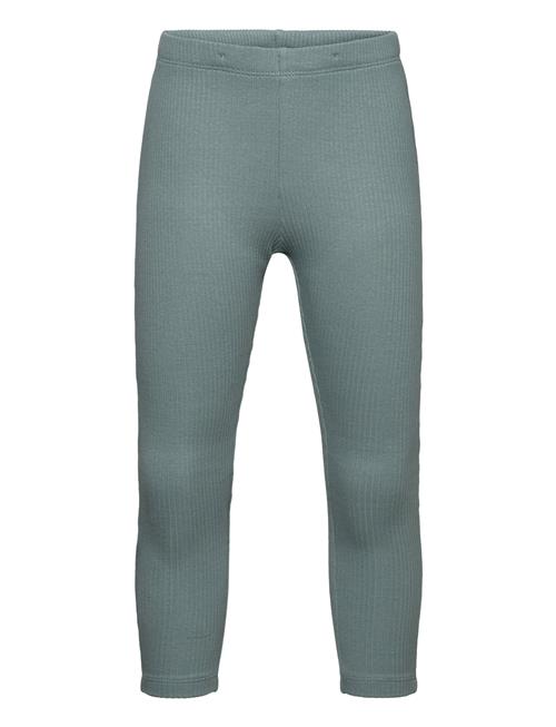 Leggings Rib Solid Lindex Green