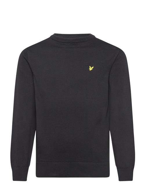 Se Cotton Crew Neck Jumper Lyle & Scott Black ved Booztlet