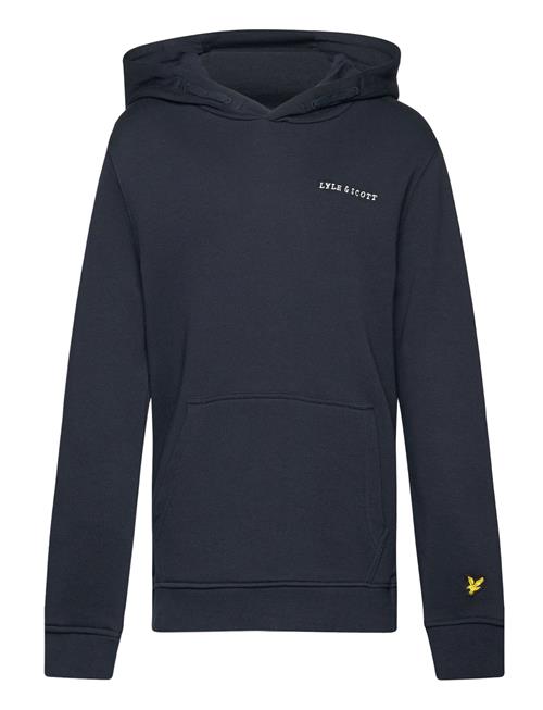 Script Embroidered Hoodie Lyle & Scott Navy