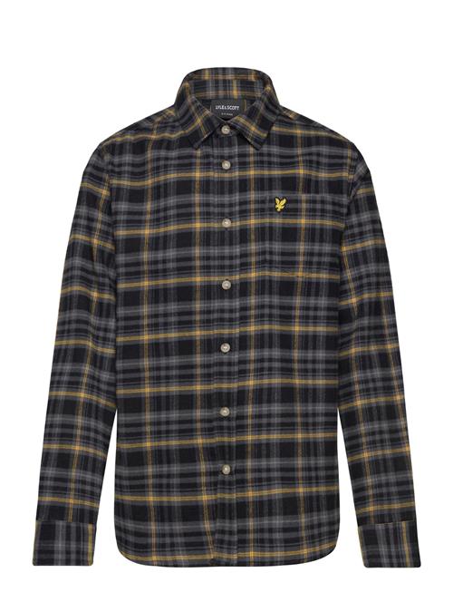 Brushed Flannel Tartan Shirt Lyle & Scott Black